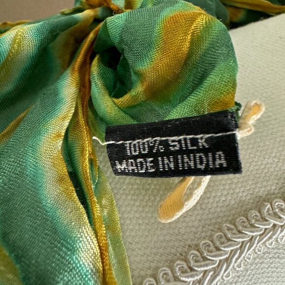 Sarong 100% silk Multicolor - Picture 5 of 8